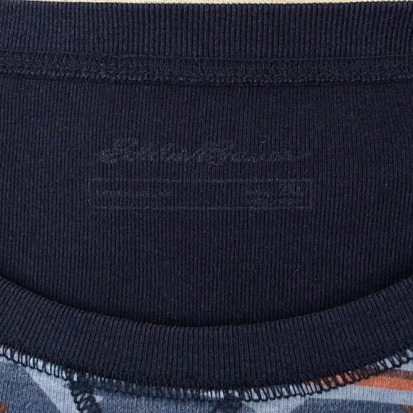 Eddie Bauer Legend Wash Sweatshirt Top Womens Size 2XL Navy Blue Aztec Western - Picture 8 of 9